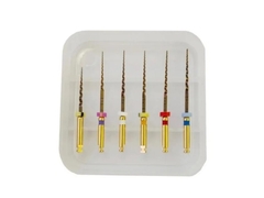 Οδοντιατρικά Endo Files Θερμοενεργοποιημένα Χρυσό NITI Ευέλικτα Οδοντιατρικά Files Ροταριακό Φάκελο Ραδιοκάναλου