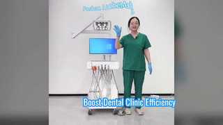 Οδοντιατρικός σταθμός εργασίας All-in-One με Butterfly LED Dental Light HD ενδοστοματική κάμερα και ενσωματωμένο υπολογιστή