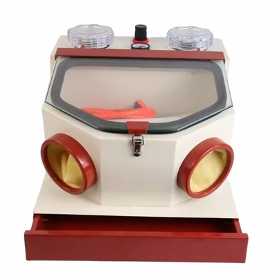 Μεγάλο παράθυρο Twin Pen οδοντιατρική Sandblaster με συρτάρι ισχυρό οδοντιατρικό εργαστήριο εξοπλισμό