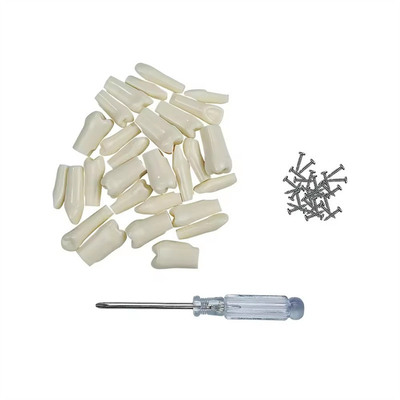 32pcs / Set οδοντιατρική τυποδοντίτιδα αντικατάσταση δόντια οδοντιατρική μαθητής πρακτική εργαλεία σκληρότητα ρητίνη δόντια