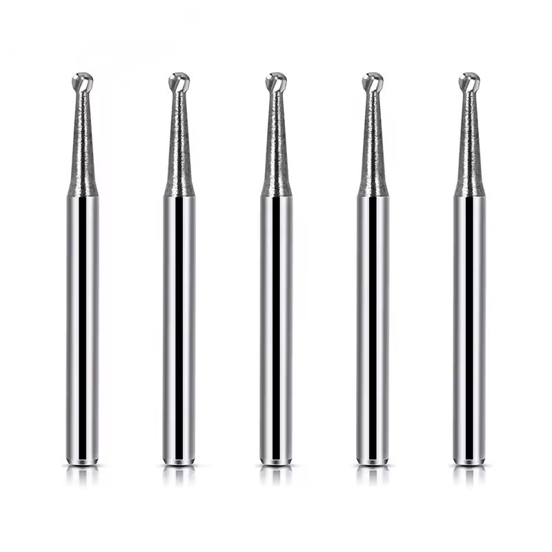 10pcs/ Box Medical Polishing Bur Tungsten Dental Carbide Bur Ball Shape Carbide Burs για οδοντοστοιχίες
