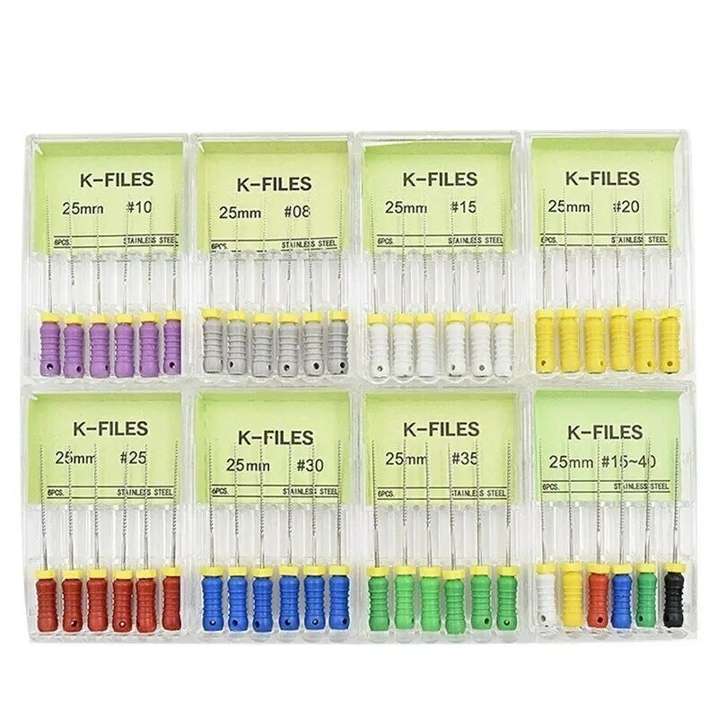 6pcs / Box Root Canal K Files Endontic Treatment Dental Endo Files Niti Dental K File 6pcs / Box Root Canal K Files Endontic Treatment Endontic Dental Endo Files Niti Dental K File 6pcs / Box Ρυθμικό κανάλι Κ αρχεία Οδοντική θεραπεία Οδοντική Endo αρχεία Νίτι Οδοντική Κ αρχείο