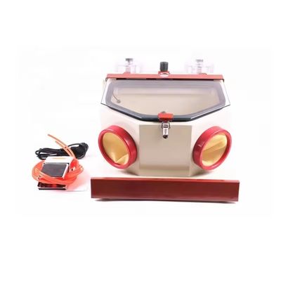 Δύο πένες για οδοντιατρική γυαλιστερότητα Sanblaster στοματικό καθαρισμό οδοντιατρική Sandblaster με ντουλάπι