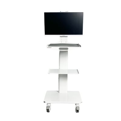 Καλή τιμή. Οδοντιατρική κλινική όργανο τροχόσπιτο με πρίζα από ανοξείδωτο χάλυβα στοματική σαρώση κινητό καρότσι με 24 ίντσες οθόνη σε απευθείας σύνδεση