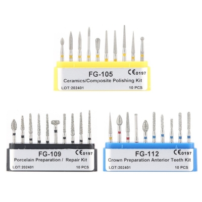 οδοντιατρικός κατασκευαστής FG High Speed Polishing Rotary Bur Χειρουργική οδοντιατρική Diamond Burs