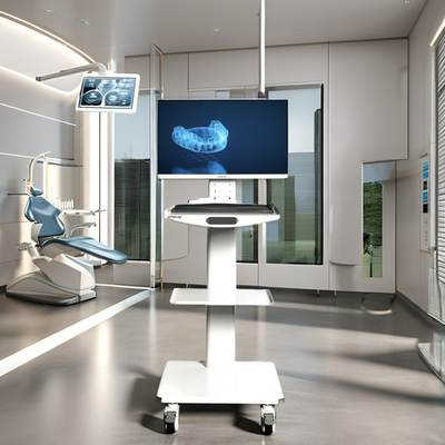 Οδοντιατρική Μονάδα Χεριού Intraoral Camera Cart με χειροκίνητη πηγή ενέργειας Ορθολογικός σαρωτής Οδοντιατρικός κινητός καρότσι
