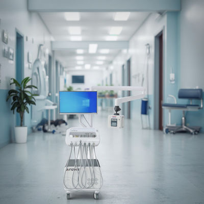 Καλή τιμή. Κινητός κτηνιατρικός οδοντιατρικός σταθμός εργασίας φορητό καροτσάκι οδοντιατρικής θεραπείας κατοικίδιων ζώων 220V οδοντιατρικό καροτσάκι με στοματική κάμερα και υπολογιστή σε απευθείας σύνδεση