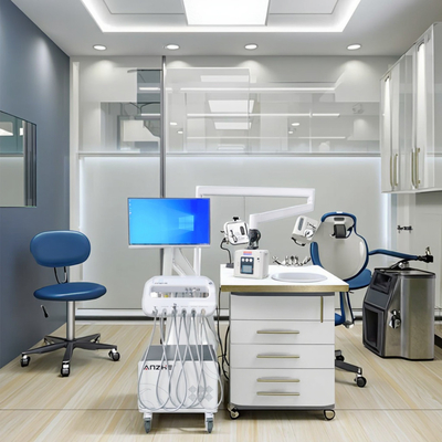 Επαγγελματικό οδοντιατρικό εργοστάσιο Κινητό οδοντιατρικό καροτσάκι 220V Οδοντιατρική μονάδα παράδοσης με ορθή κάμερα Φορητή οδοντιατρική μονάδα θεραπείας