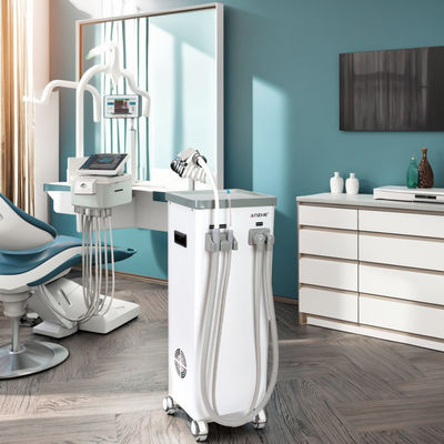 Καλή τιμή. Κινητή οδοντιατρική μονάδα αναρρόφησης με δεξαμενή βρώμικου νερού αυτόματη αποστράγγιση οδοντιατρικός εκτοξευτής σάλιο αναρρόφηση 800L ανά λεπτό σε απευθείας σύνδεση