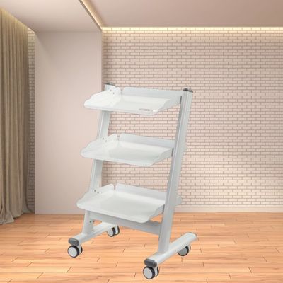 Καλή τιμή. Ελαφρύ Τροχήλατο Εργαλείο Οδοντιατρείου 3 επιπέδων Μεταλλικό Τρόλεϊ Εξοπλισμού Οδοντιατρείου με Πρίζα Ιατρικό Τρόλεϊ Οργάνων σε απευθείας σύνδεση