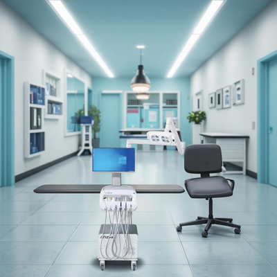 Οδοντιατρικό Τρόλεϊ Ανζέ Εργοστασίου 550W Κινητό Οδοντιατρικό Τρόλεϊ με Λυχνία Λειτουργίας LED 220V Φορητό Οδοντιατρικό Τρόλεϊ