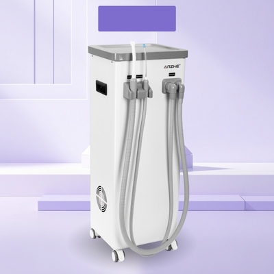 Κινητή οδοντιατρική μονάδα αναρρόφησης με δεξαμενή βρώμικου νερού αυτόματη αποστράγγιση οδοντιατρικός εκτοξευτής σάλιο αναρρόφηση 800L ανά λεπτό