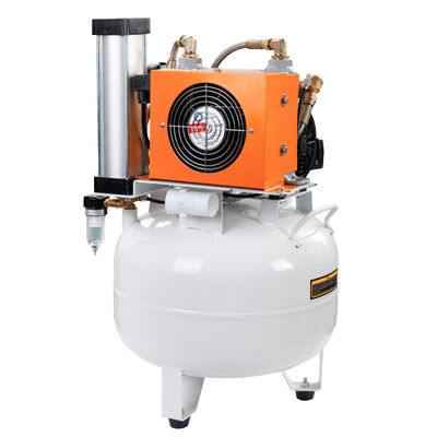 Καλή τιμή. 32L Oil Free Dental Air Compressor με στεγνωτήρα Αθόρυβη ιατρική αντλία αέρα για οδοντιατρική κλινική σε απευθείας σύνδεση