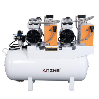 Καλή τιμή. 60L οδοντιατρικός αεροσυμπιεστής με στεγνωτήρα 1700W Silent Oil Free Air Pump για 4 οδοντιατρικές καρέκλες Ιατρικός αεροσυμπιεστής σε απευθείας σύνδεση