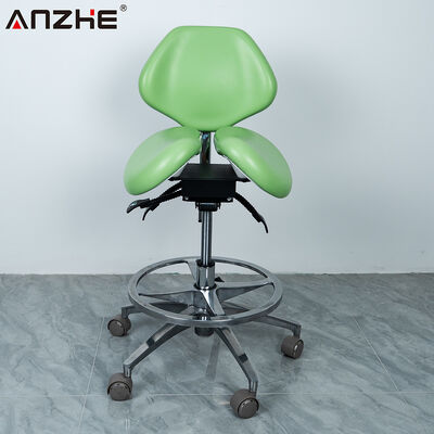 Καλή τιμή. Twin Saddle Ergonomic Adjustable Medical Stool Rolling Doctor Chair for Dental Clinic and Beauty Salon online